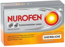 Reckitt Benckiser Nurofen 200 mg Schmelztabletten Lemon (24 Stk.)