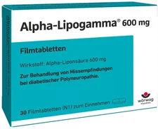 Wörwag Alpha Lipogamma 600 mg Filmtabletten (30 Stk.)