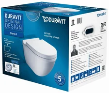 Duravit Starck 3 Wand-Tiefspül WC inkl. WC-Sitz (45270900A1)
