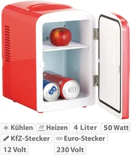 Rosenstein Mini-Kühlschrank AC/DC rot
