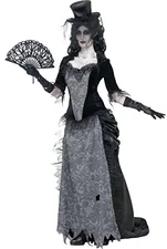 Smiffys Geisterstadt Schwarze-Witwe-Kostüm (24575)