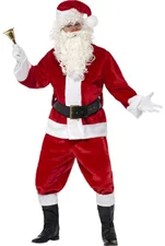 Smiffys Deluxe Weihnachtsmann Plüsch Kostüm (25963)