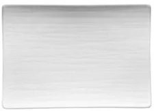 Rosenthal Mesh Platte flach weiß 13 x 18 cm