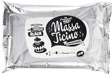 Carma/Barry Callebaut Massa Ticino Sugarpaste Pitch Black (1000g)