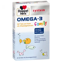 Doppelherz Omega-3 family Gel-Tabs system (60 Stk.)