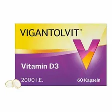 Merck Vigantolvit 2000 I.E. Vitamin D3 Weichkapseln (60 Stk.)