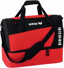 Erima Club 5 Sporttasche mit Bodenfach M rot/schwarz