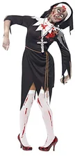 Smiffys Zombie Nonnen Kostüm M