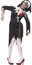 Smiffys Zombie Nonnen Kostüm XL