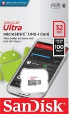 SanDisk Ultra microSDHC 32GB (SDSQUNS-032G-GN3MN)