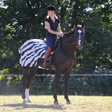 Bucas Ausreitdecke Riding Zebra 125 cm