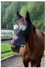Pfiff Gesichtsmaske-Pferde schwarz/grün Pony