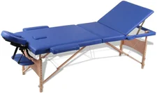 vidaXL Therapy Table 3 Zones Wood