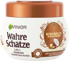 Garnier Wahre Schätze 3-in-1 nährende Tiefenpflege-Maske Kokosmilch & Macadamia (300ml)