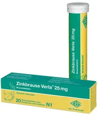 Verla Zinkbrause Verla 25 mg Brausetabletten