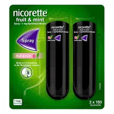 Johnson & Johnson nicorette Fruit & Mint Spray 1mg/Sprühstoss (2 Stk.)