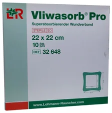 Lohmann & Rauscher Vliwasorb Pro suberabsorb.Komp.steril 22 x 22 cm (10 Stk.)