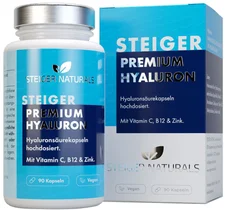 Steiger Naturals Hyaluronsäure hochdosiert Kapseln (90 Stk.)