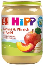 Hipp Milde Früchte Banane und Pfirsich in Apfel