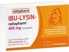 Ratiopharm Ibu Lysin 400 mg Filmtabletten (20 Stk.)