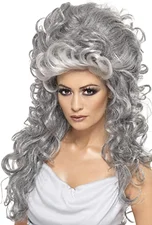 Smiffys Grey witch wig adult
