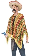 Smiffys Mexican traditional poncho adult costume