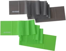 Schildkröt Fitnessbänder 2er Set Latexfrei grün/grau