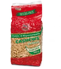 XOX Cashews geröstet & ohne Salz (500g)