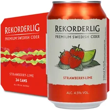 Rekorderlig Swedish Cider Erdbeere-Limette Dosen 24x0,33l