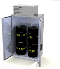 hefa Getränkekühler MiniMax 1 Typ 3 H steckerfertig Edelstahl (WS 1.4016) für 4 Fässer 50 Liter zerlegbar