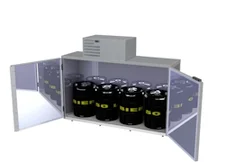 hefa Fasskühler FK 4L Typ 3 H steckerfertig Edelstahl (WS 1.4016) für 4 Fässer 50 Liter zerlegbar