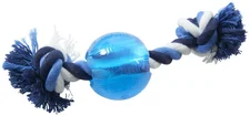 Kruuse Buster Strong Hundeball mit Spieltau, XS, 5,5 cm, eisblau