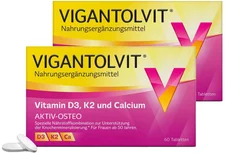 Merck Vigantolvit Vitamin D3 K2 Calcium Filmtabletten (2x60Stk.)