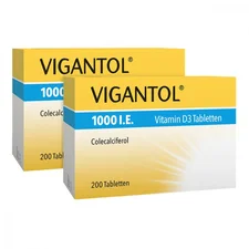Merck Vigantoletten 1000 I.E. Vitamin D3 Tabletten (2x200Stk.)