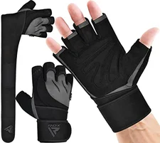 RDX Leather Weight Lifting Gloves