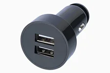 Schneider Electric Cigarette lighter charger - 2 USB ports - 2,4 A - black