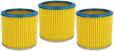 vhbw 3x Rundfilter Lamellenfilter Filter passend für Staubsauger, Mehrzwecksauger Lavor Ashley 100, 300