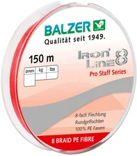 Balzer Iron Line 8 Pro Staff Red 150 m 0,10 mm