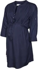 Mama Licious Mlmercy 3/4 Woven Tunic Noos Eco A. (20010957) navy blazer