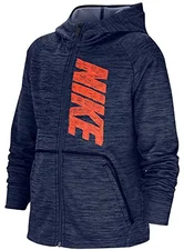 Nike Kids Full-Zip Graphic Training Hoodie Nike Therma (CU9087) midnight navy/heather/hyper crimson