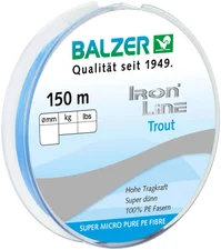 Balzer Iron Line Trout hellblau 150 m