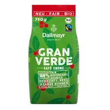 Dallmayr Bio Gran Verde Café Crème ganze Bohne (750g)