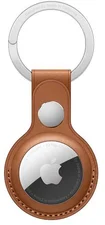 Apple AirTag Schlüsselanhänger aus Leder Sattelbraun