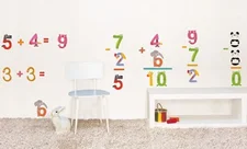 Nouvelles Images Wall Stickers for Children Numbers Animals
