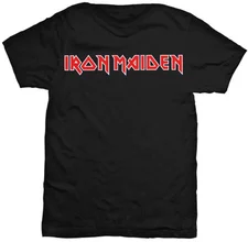 Rock Off Trade Official Iron Maiden Logo T-Shirt L - Black