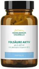 Heidelberger Chlorella Folsäure Aktiv plus Vitamin B12 aktiv Kapseln (60 Stk.)