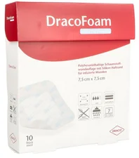 Dr. Ausbüttel DracoFoam Infekt haft sensitiv Wundauflage 7,5 x 7,5 cm (10 Stk.)