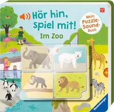 Ravensburger Hör hin, spiel mit! Mein Puzzle-Soundbuch: Im Zoo
