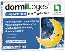 Dr. Loges dormiLoges Melatonin plus Tryptophan Filmtabletten