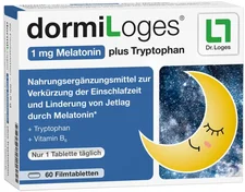 Dr. Loges dormiLoges Melatonin plus Tryptophan Filmtabletten (60 Stk.)